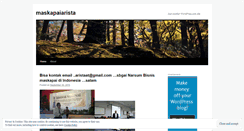 Desktop Screenshot of maskapaiarista.wordpress.com
