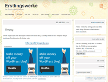 Tablet Screenshot of erstlingswerke.wordpress.com