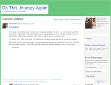 Tablet Screenshot of onthisjourneyagain.wordpress.com