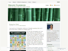 Tablet Screenshot of organicclassroom.wordpress.com