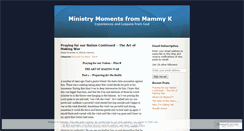 Desktop Screenshot of mammyk.wordpress.com