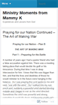 Mobile Screenshot of mammyk.wordpress.com