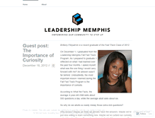 Tablet Screenshot of leadershipmemphis.wordpress.com