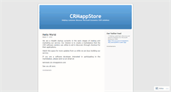 Desktop Screenshot of crmappstore.wordpress.com