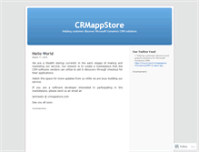 Tablet Screenshot of crmappstore.wordpress.com