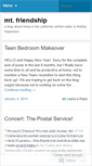 Mobile Screenshot of mtfriendship.wordpress.com