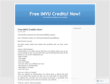 Tablet Screenshot of freeimvucreditsnow.wordpress.com