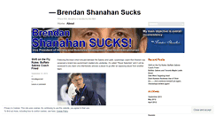 Desktop Screenshot of brendanshanahansucks.wordpress.com