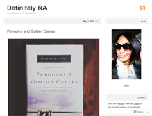 Tablet Screenshot of definitelyra.wordpress.com