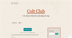 Desktop Screenshot of coltclub.wordpress.com