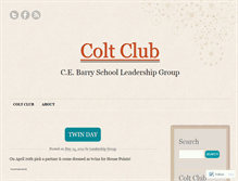 Tablet Screenshot of coltclub.wordpress.com