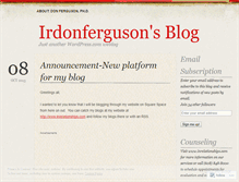 Tablet Screenshot of irdonferguson.wordpress.com
