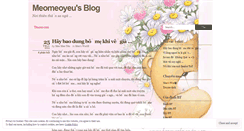 Desktop Screenshot of meomeoyeu.wordpress.com
