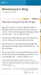 Mobile Screenshot of meomeoyeu.wordpress.com