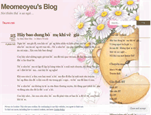 Tablet Screenshot of meomeoyeu.wordpress.com