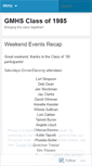 Mobile Screenshot of gmhs1985.wordpress.com