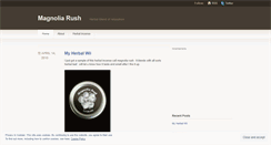 Desktop Screenshot of magnoliarush.wordpress.com