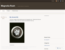 Tablet Screenshot of magnoliarush.wordpress.com