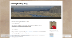 Desktop Screenshot of fleetingfantasy.wordpress.com