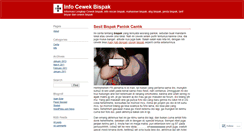 Desktop Screenshot of infocewekbispak.wordpress.com