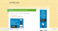 Desktop Screenshot of lovelylina.wordpress.com