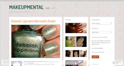 Desktop Screenshot of makeupmental.wordpress.com