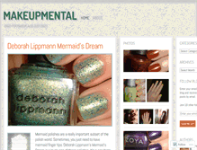 Tablet Screenshot of makeupmental.wordpress.com