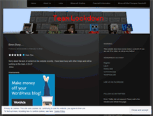 Tablet Screenshot of mcteamlockdown.wordpress.com