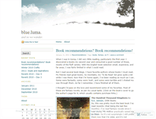 Tablet Screenshot of blueluma.wordpress.com