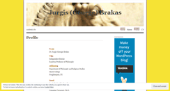 Desktop Screenshot of jbrakas.wordpress.com