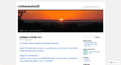 Desktop Screenshot of cristianandres23.wordpress.com