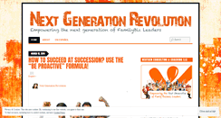 Desktop Screenshot of nextgenerationrevolution.wordpress.com