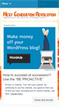 Mobile Screenshot of nextgenerationrevolution.wordpress.com
