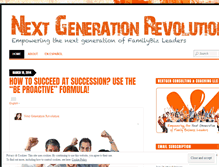 Tablet Screenshot of nextgenerationrevolution.wordpress.com