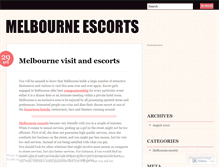 Tablet Screenshot of hotmelbourneescorts.wordpress.com