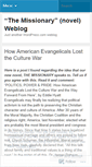 Mobile Screenshot of missionarynovel.wordpress.com