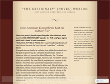 Tablet Screenshot of missionarynovel.wordpress.com