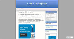 Desktop Screenshot of capitalosteopathy.wordpress.com