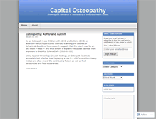 Tablet Screenshot of capitalosteopathy.wordpress.com