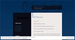 Desktop Screenshot of lettersfromeve.wordpress.com