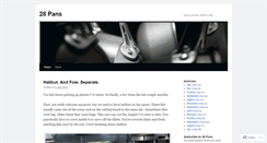 Desktop Screenshot of 28pans.wordpress.com