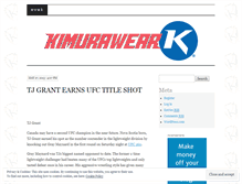 Tablet Screenshot of kimurawear.wordpress.com