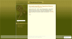 Desktop Screenshot of geopolityk.wordpress.com