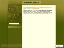 Tablet Screenshot of geopolityk.wordpress.com