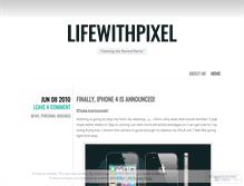 Tablet Screenshot of lifewithpixel.wordpress.com