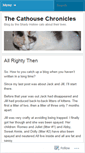 Mobile Screenshot of cathousechronicles.wordpress.com