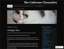 Tablet Screenshot of cathousechronicles.wordpress.com