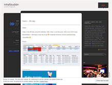 Tablet Screenshot of mhafizuddin.wordpress.com