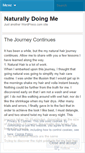 Mobile Screenshot of naturallydoingme.wordpress.com
