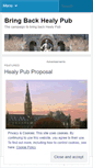 Mobile Screenshot of bringbackhealypub.wordpress.com